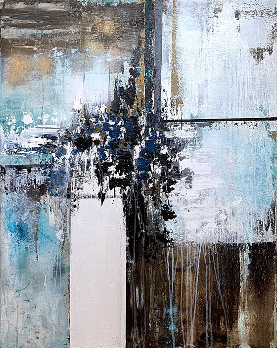 Blue and Earth Abstraction