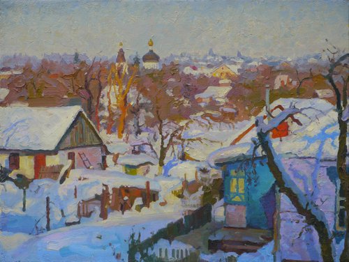 Winter in Rzhishchev by Victor Onyshchenko