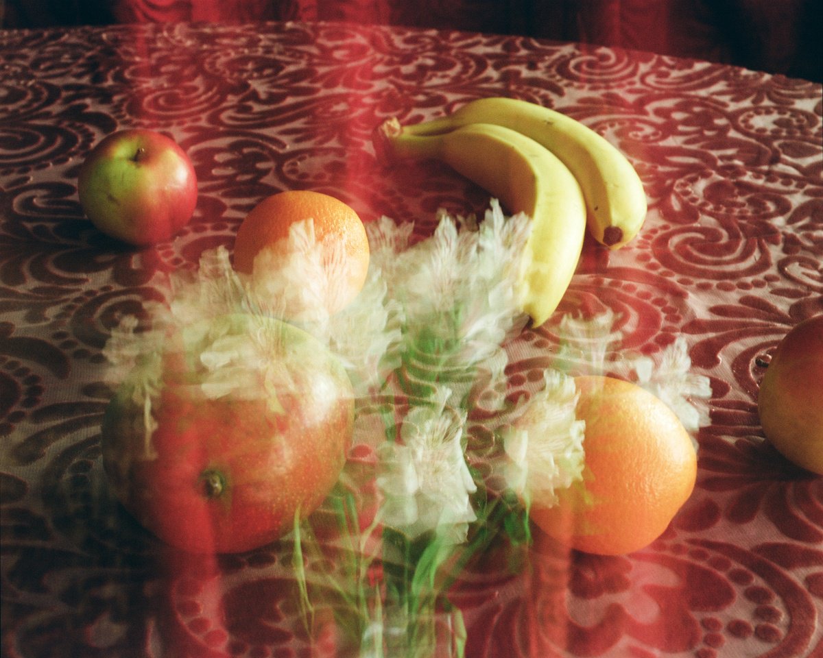 Impressionistic Still Life Photograph By Tania Serket, 20 X 16", Still Life With Fruits, Original Artwork