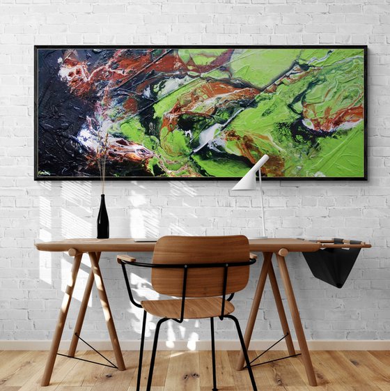 The Natural Earth 200cm x 80cm Textured Abstract Art