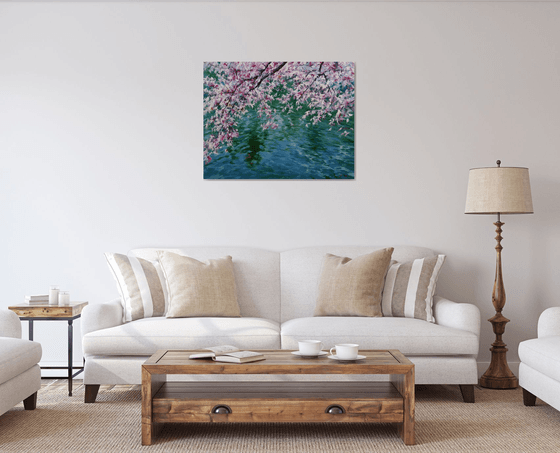 "Flowers over the water"