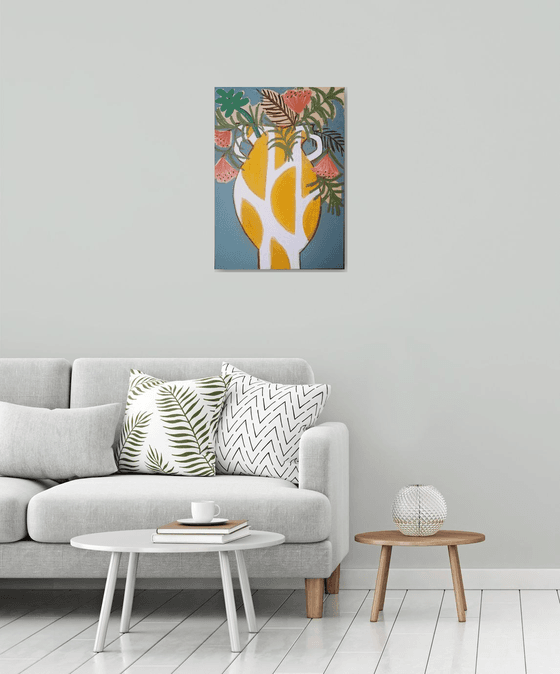 Spanish Yellow Vase