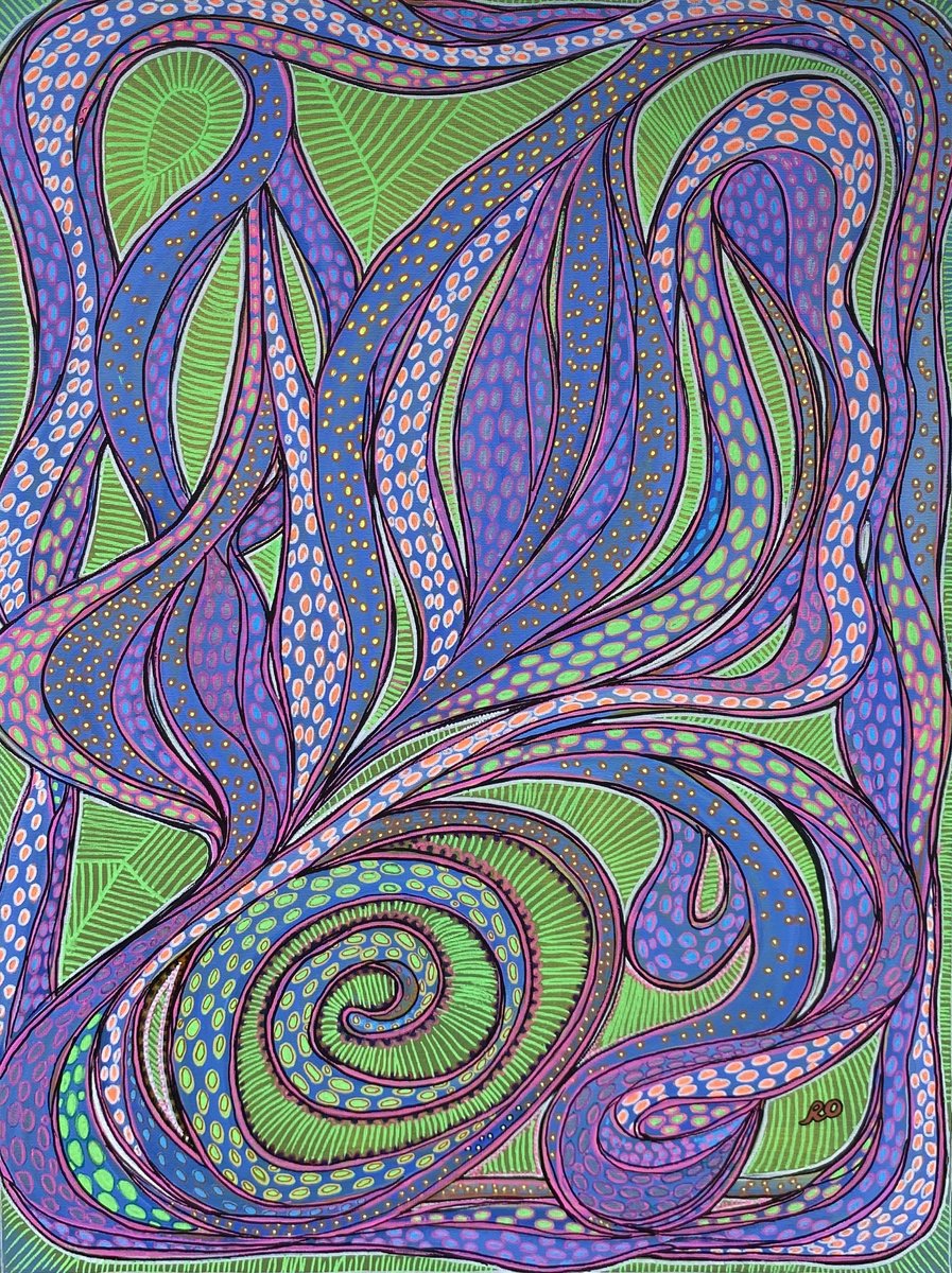  Octopus Dance By Olga Rokhmanyuk | Roartus, 18 X 24, Artwork For Sale On Artfinder