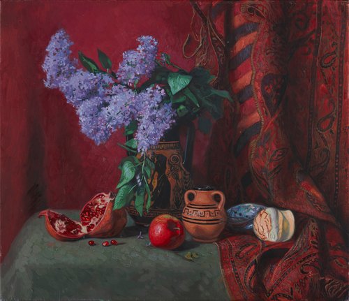 Still life with lilacs by Simon Kozhin