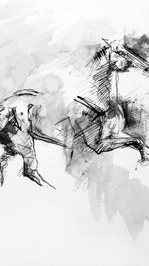 Equine Nude 23a by Benedicte Gele