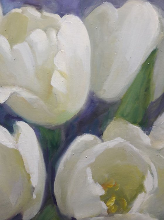 white tulips