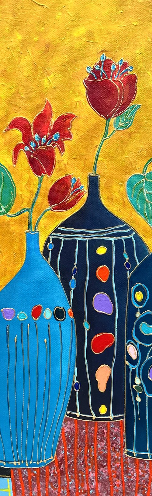 Still life with poppies by Ashot Petrosyan