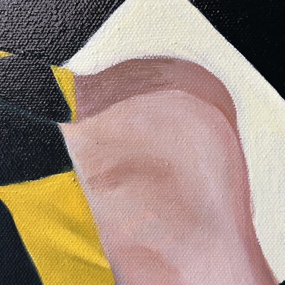 Original oil painting Equilibrist