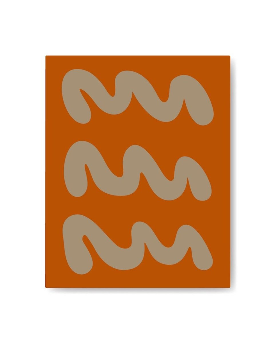 Abstract Acrylic Painting By Shadia Sabagh, 25 X 31", Waves Vi, Original Artwork