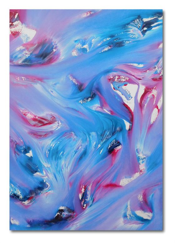 Scent - 50x70 cm, Original abstract painting, oil on canvas