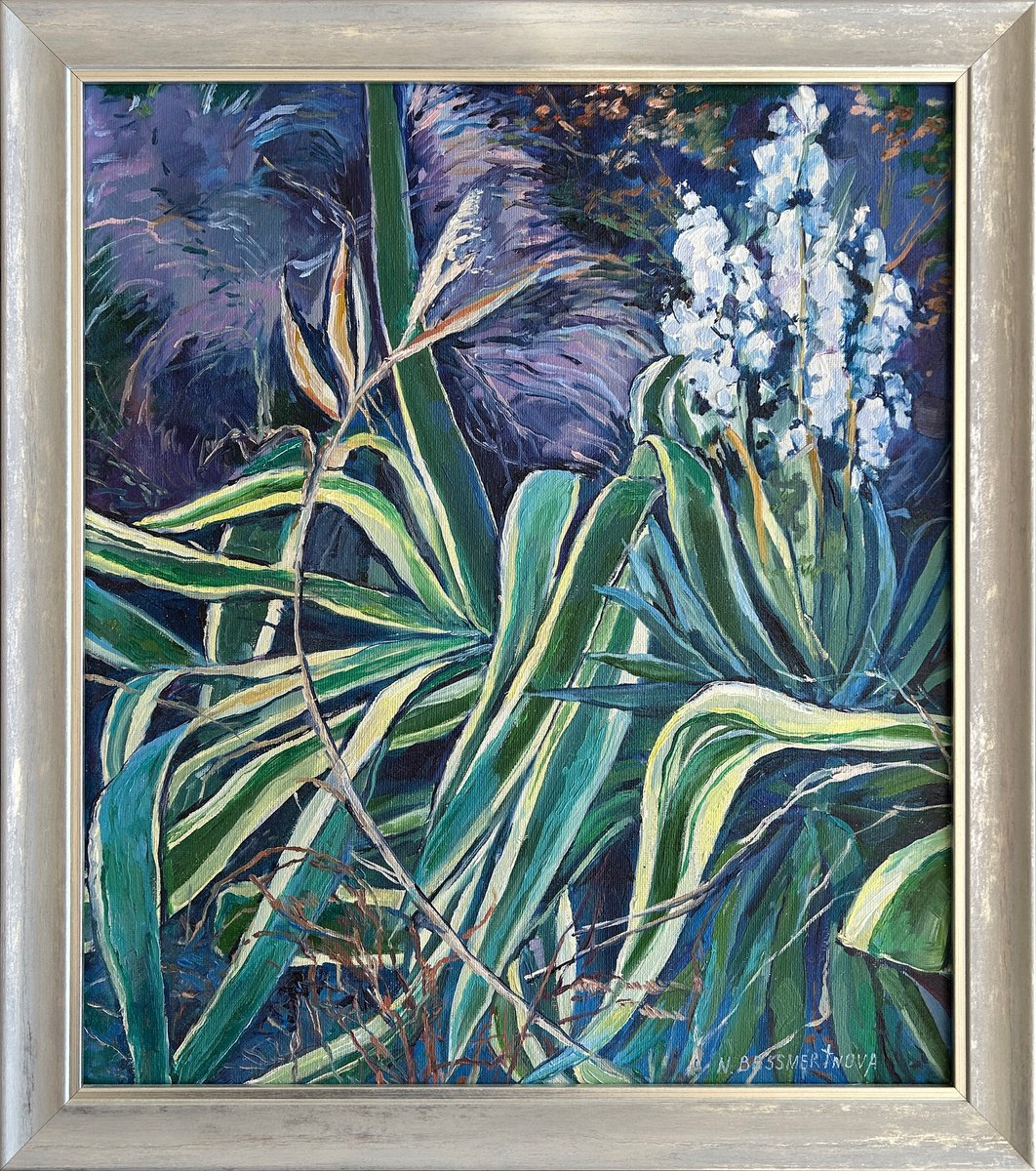 Agave And Yucca By Natalia Bessmertnova, 16 X 18, Artwork For Sale On Artfinder