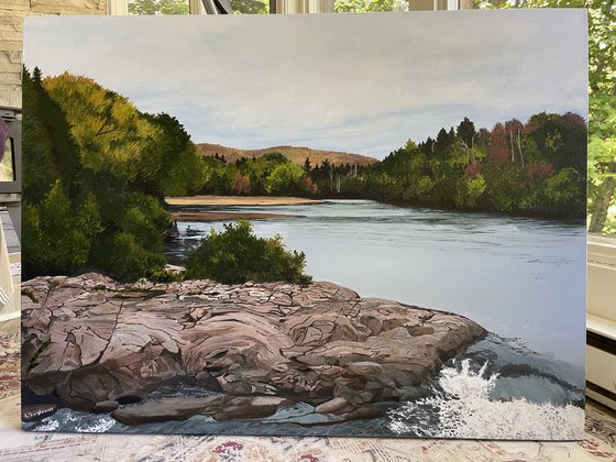 Waterfalls in Brébeuf, Quebec
