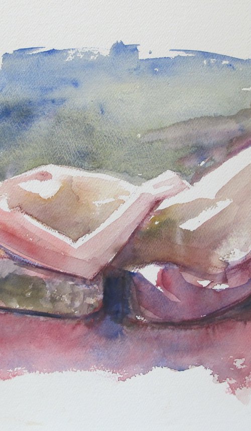 reclining female nude by Rory O’Neill