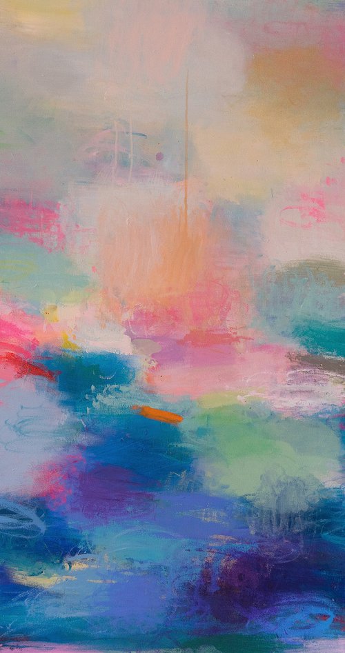 Gleaming Blue and Summer Clouds (on exhibition) by Sandy Dooley