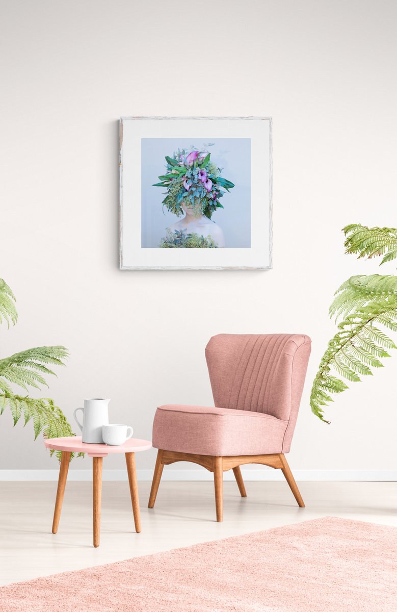 Expressive Portrait Photograph By Ziesook You, 20 X 20", Scent Of Austin 12192921, Original Artwork