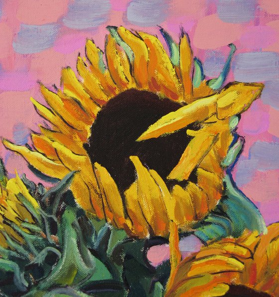 Five Sunflowers