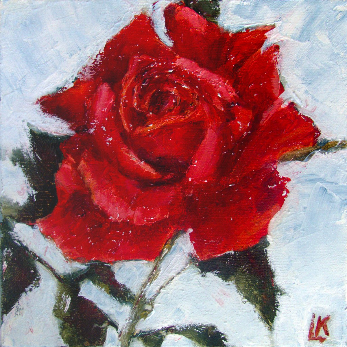Red Rose by Ludmila Kovalenko