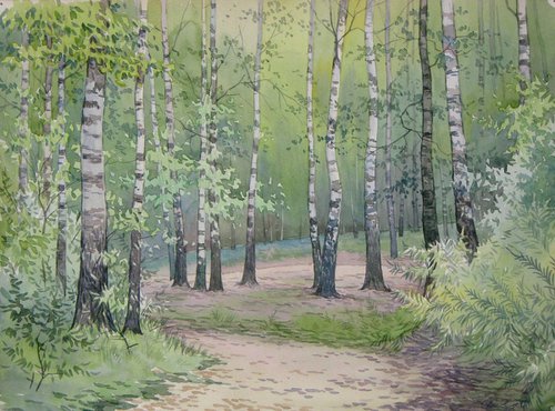 Forest sketch by Valeriy Savenets-1