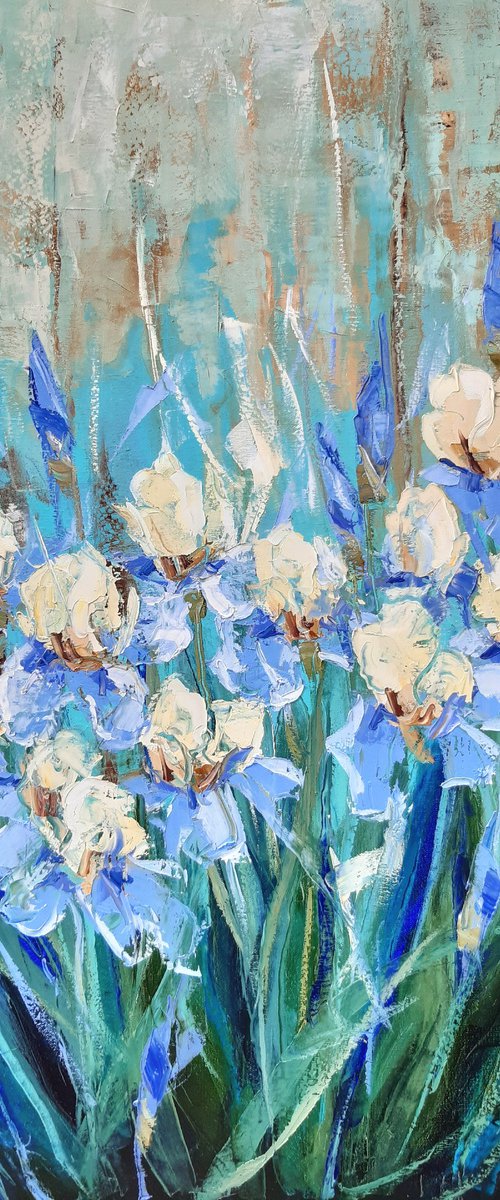 Irises   70x100cm by Tigran Mamikonyan