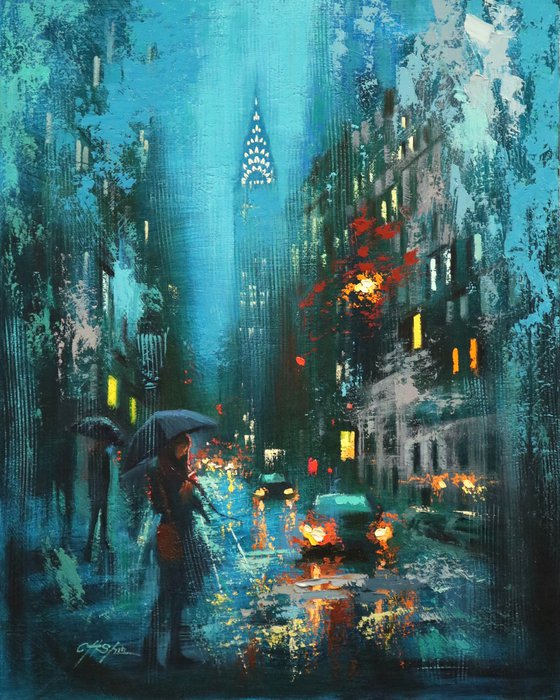 Evening Rain in Lexington