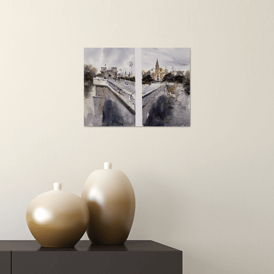 Serrans Bridge Views(Diptych)