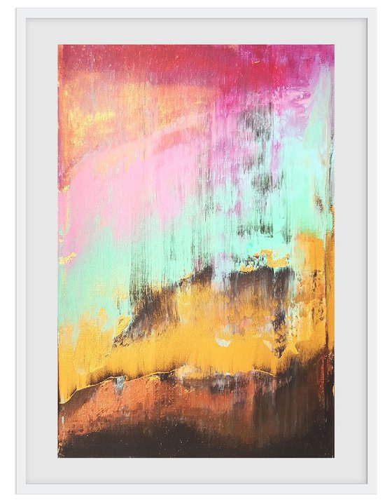 Breath of the Earth 3 - original colorful abstract painting