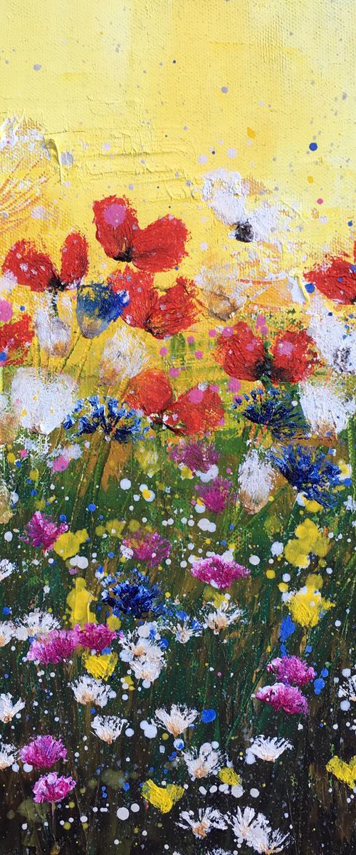 Poppies and Corn Flowers by Laure Bury