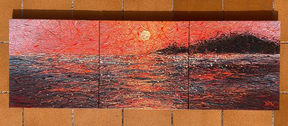Flames of the Sky - triptych