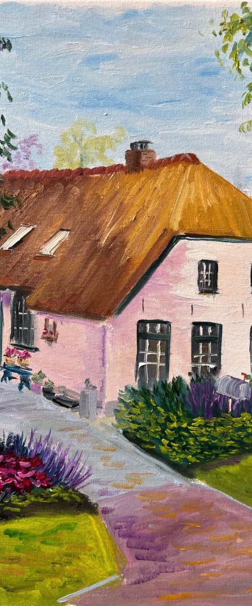 Dalen Thatch House Painting by Dmitry Fedorov