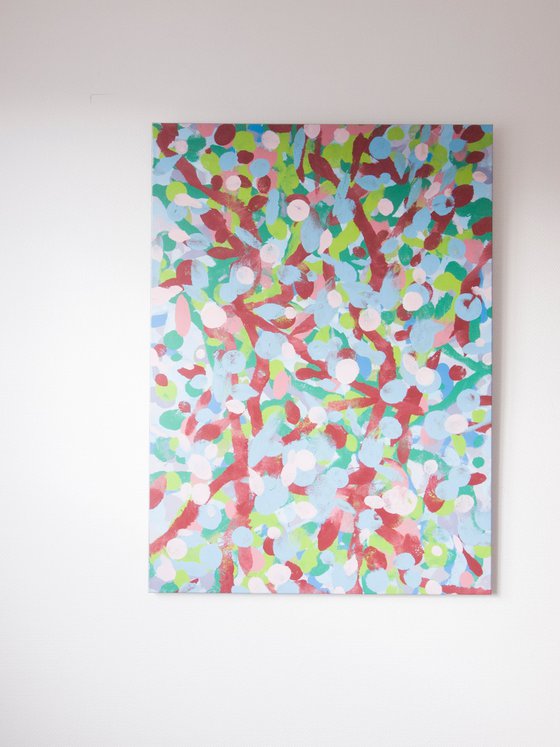 Spotty Pop Painting - 110 x 80 cm 02