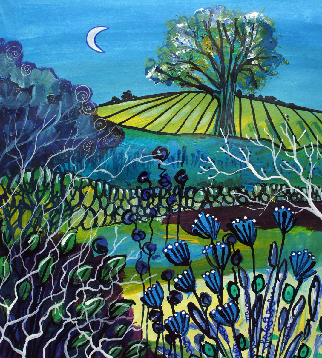 Little Blue Landscape by Julia Rigby