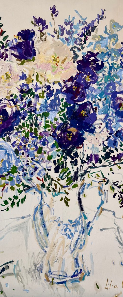 Blue bouquet by Lilia Orlova-Holmes