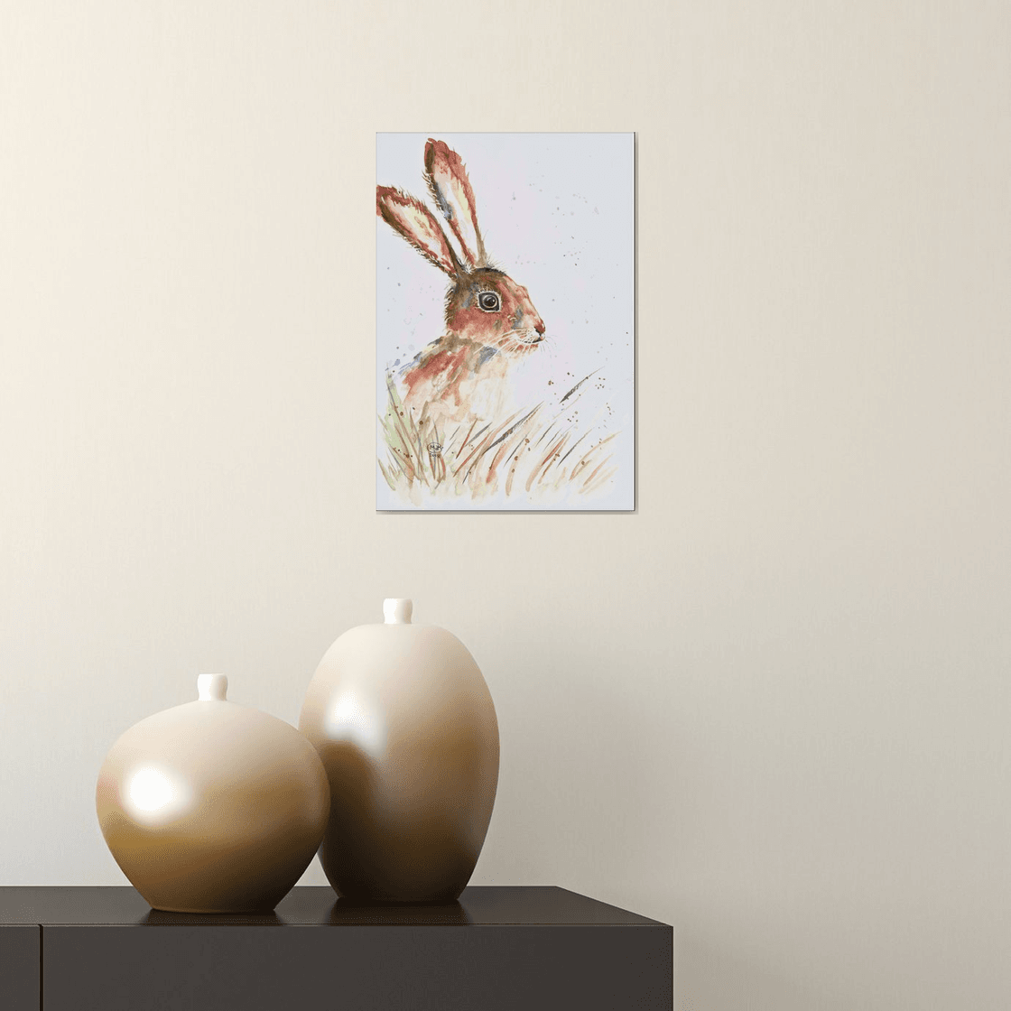 Harry Hare Watercolour by MARJANSART | Artfinder