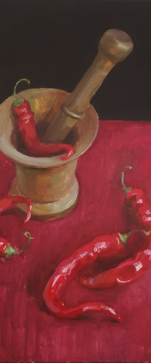 Sweet hot chilli peppers by Olga Samar