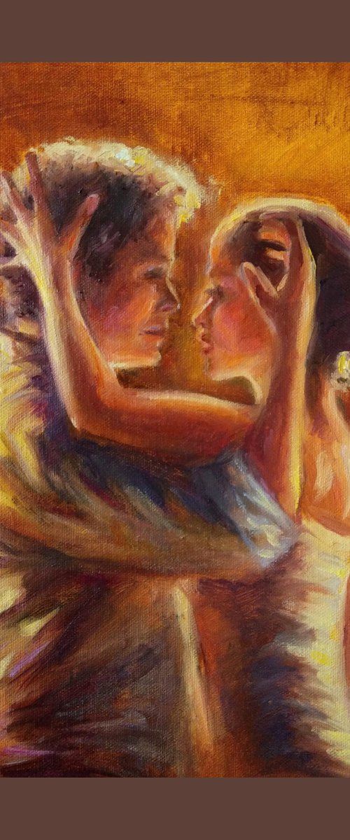 Love Story Man and Woman Love and Passion by Anastasia Art Line