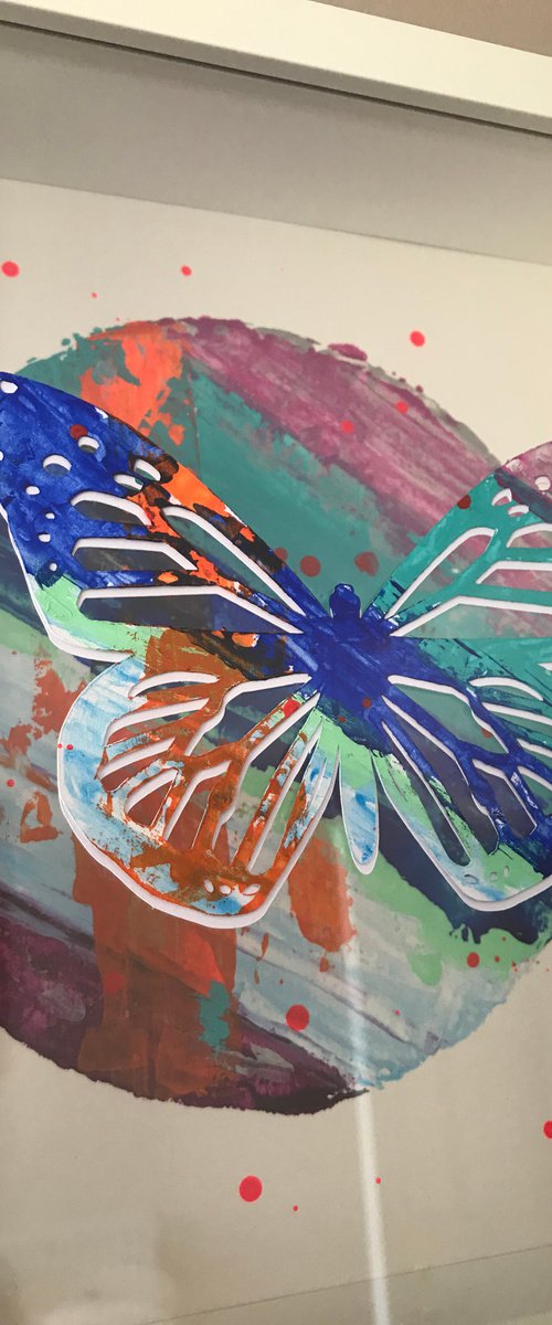 Floating Butterfly #2 by Hernan Reinoso