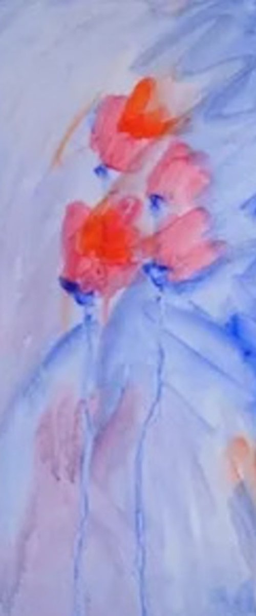 Vibrant Garden Poppies by Marina Krylova