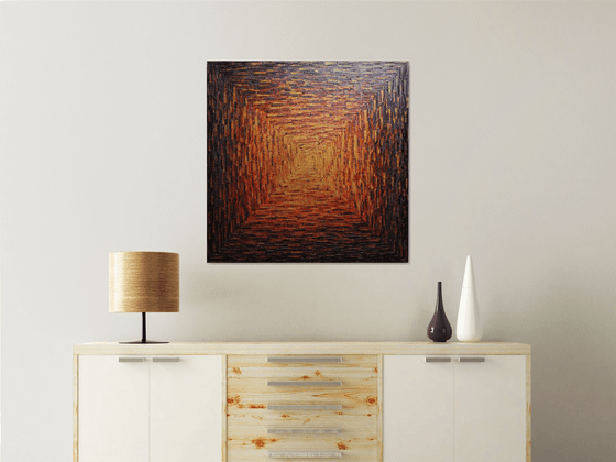 Large brasillant square gradient