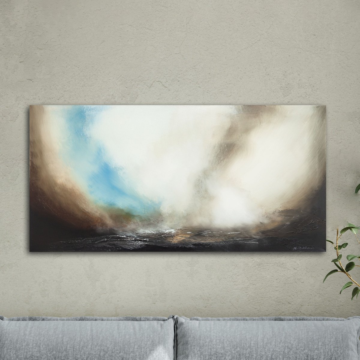 Impressionistic Landscape Oil Painting By Verity Westwood, 39 X 20", Coming Home (Large), Original Artwork