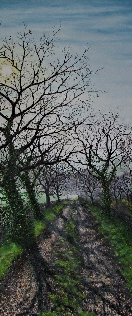 Misty February Morning  150cm x 100cm by Hazel Thomson