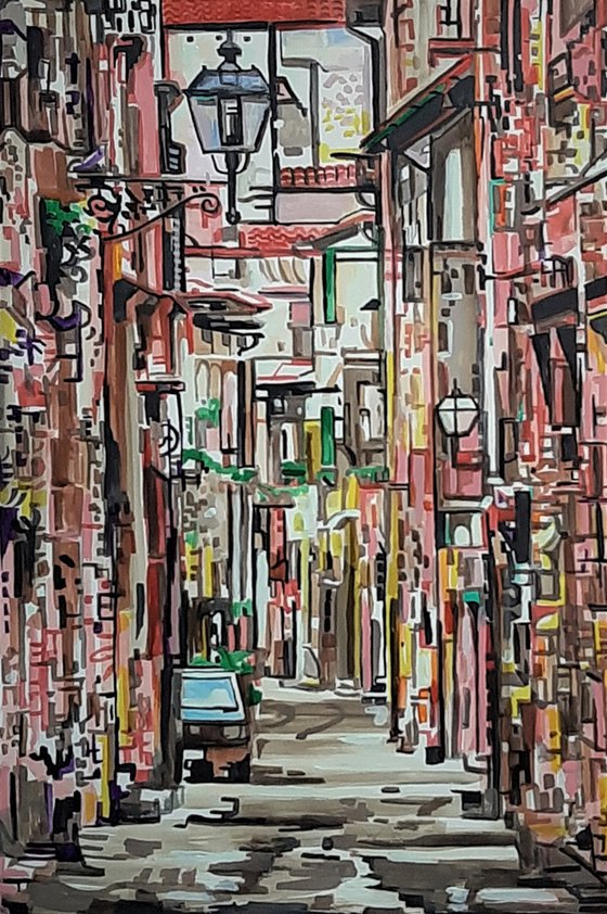 Mediterranean Street / 86 x 58 cm