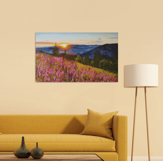 Mountain Meadow Sunset