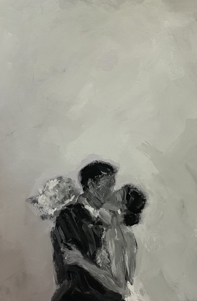 Impressionistic Portrait Oil Painting By Dif | Diletta Innocenti Fagni, 8 X 12, Our Day, Original Artwork