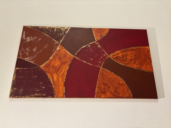 Gilded Currents 50x90х2 cm