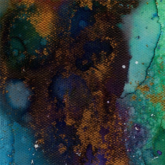 A Mystic Encounter 17 - Zen Abstract Painting by Kathy Morton Stanion