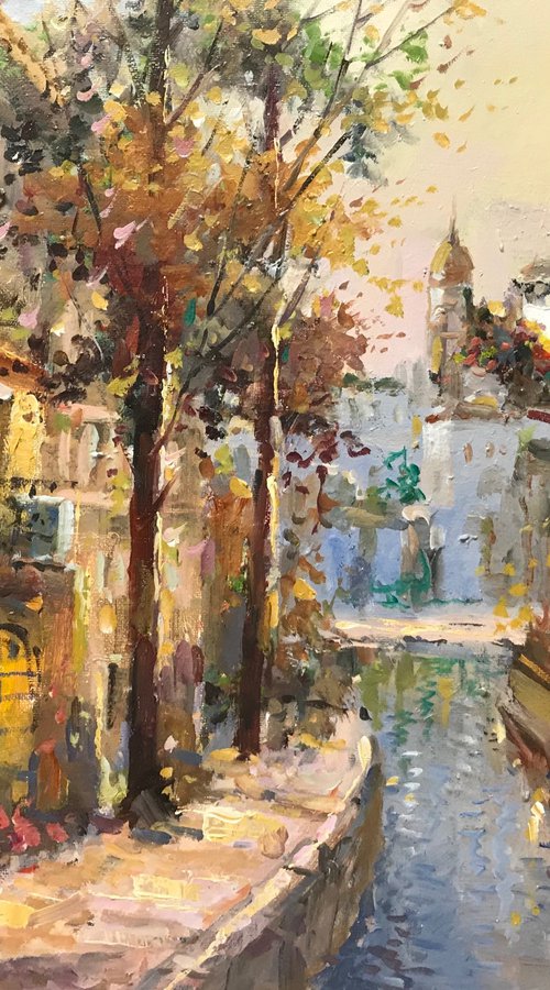 Canal Scene by W. Eddie