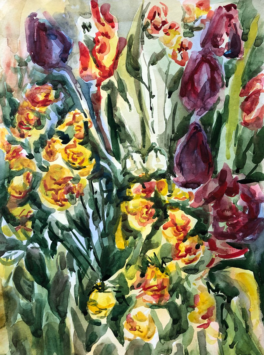 SUMMER FLOWERS #1 by Maria Zaytseva
