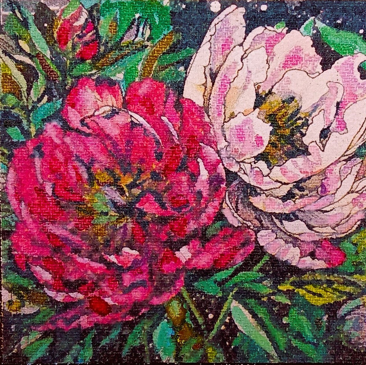 Miniature Magic peonies #4 by V+V Kniazievi