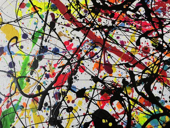 Cosmic Explosion in Black - Tribute a J.Pollock by Juan Jose Garay