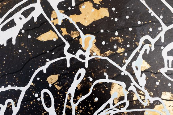 Gold Inside Me - Black Painting
